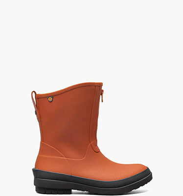 Amanda II Zip Women's Rain Boots in Burnt Orange for $74.90