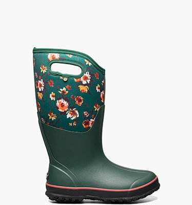 Classic Tall Wide Calf Painterly Women's Winter Boots in Emerald Multi for $94.90