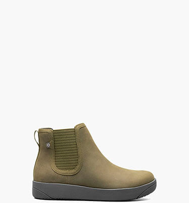 Kicker Chelsea Leather Women's Casual Boots in Olive for $54.90