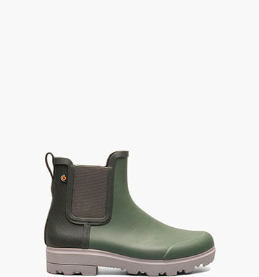 Holly Chelsea Women's Rain Boots in Green Ash for $64.90