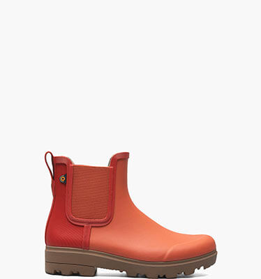 Holly Chelsea Women's Rain Boots in Burnt Orange for $64.90