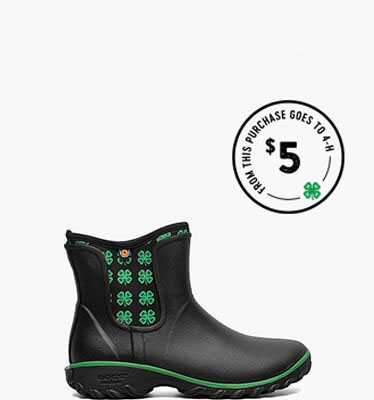 Sauvie Slip On Boot 4-H Women's Waterproof Slip On Snow Boots in Black Multi for $69.90