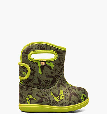 Baby Bogs II Cool Dino Toddler Rain Boots in Dark Green Multi for $39.90