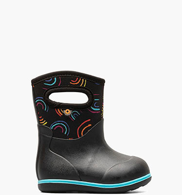 Baby Classic Wild Rainbows Toddler Rainboots in Black Multi for $39.90