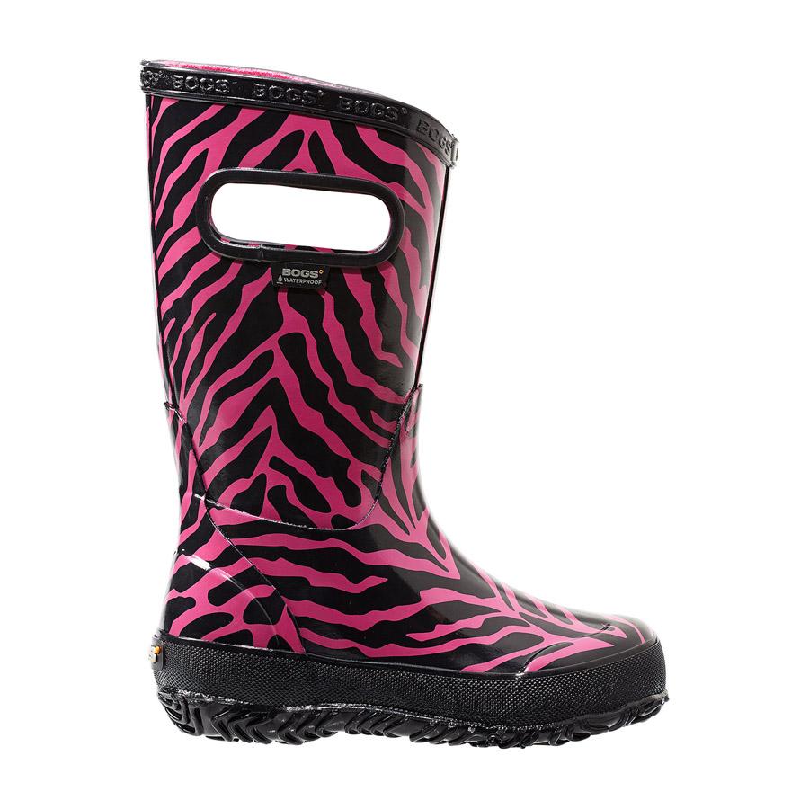 Rain Boots Zebra Print Kids' Lightweight Waterproof Boots 71644