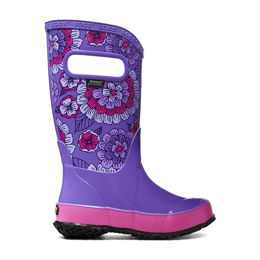 Rain Boots Pansies Kids' Lightweight Waterproof Boots 72087