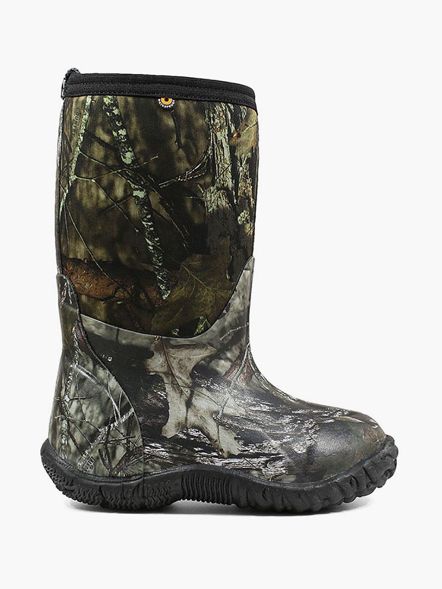 BOGS boots boys youth 1 camo waterproof insulated slip on classic high winter