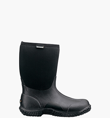 Classic Mid Women's Waterproof Slip On Snow Boots in Black for $80.90