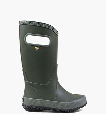 Rainboot Solid Kids' Lightweight Waterproof Boots in Dark Green for $50.00