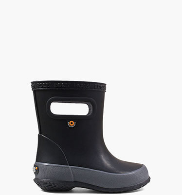 Skipper Solid Kids' Rain Boots in Black for $26.90
