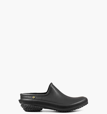 Patch Clog Solid Women's Waterproof Slip Ons in Black for $60.00