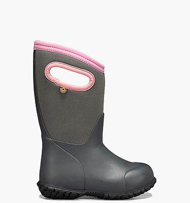 York Solid Kids' Insulated Rain Boots in Gray for $65.00