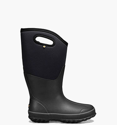 Classic Tall Wide Calf Women's Waterproof Slip On Snow Boots in Black for $85.90