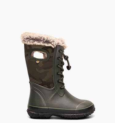 Arcata Tonal Camo Kids' Winter Boots in Dark Green for $68.90