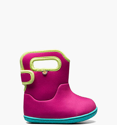 Baby Bogs Solid Baby Rain Boots in Magenta Multi for $38.90