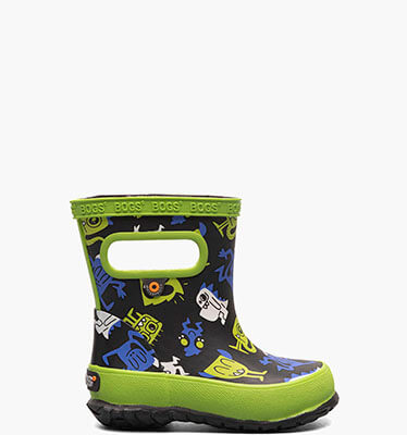 Skipper Monsters Kids' Rain Boots in Black Multi for $24.90