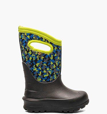 Neo-Classic Digital Maze Kid's Winter Boots in Black Multi for $45.90