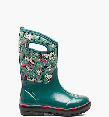 Classic II Unicorn  Kids' Insulated Rainboots in Teal Multi for $58.90