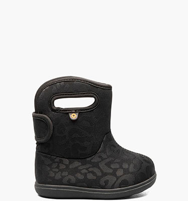 Baby Bogs II Tonal Leopard Toddler Rain Boots in Black for $41.90