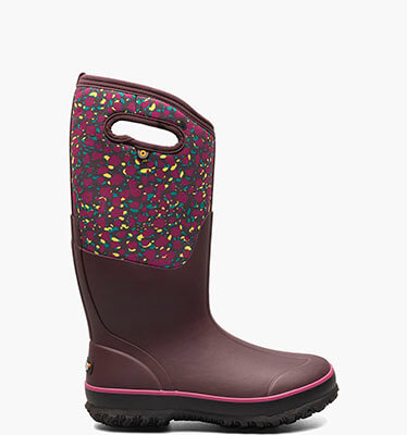 Classic Tall Animal Women's Farm Boots in Burgundy Multi for $88.90