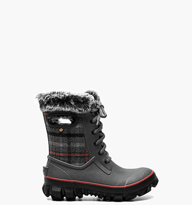 Arcata Cozy Plaid Women's Winter Boots in Dark Gray Multi for $165.00
