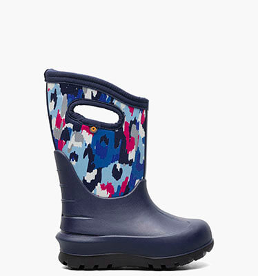 Neo-Classic Ikat Kid's Insulated Rainboots in Navy Multi for $95.00