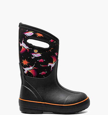Classic II Space Pegasus Kid's Insulated Rainboots in Black Multi for $80.00