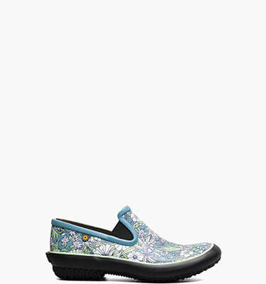 Patch Slip On Floral Women's Garden Boots in Light Blue Multi for $65.00
