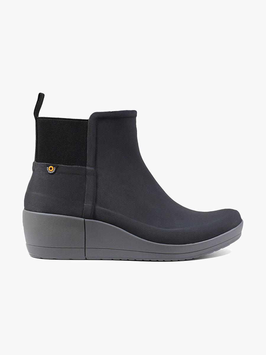 ankle wedge rain boots