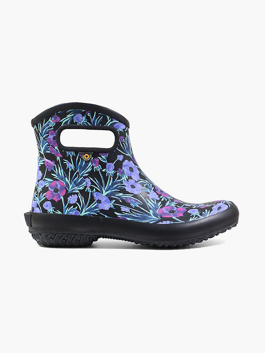 Patch Ankle Boot Vine Floral Women's Garden Boots 72519