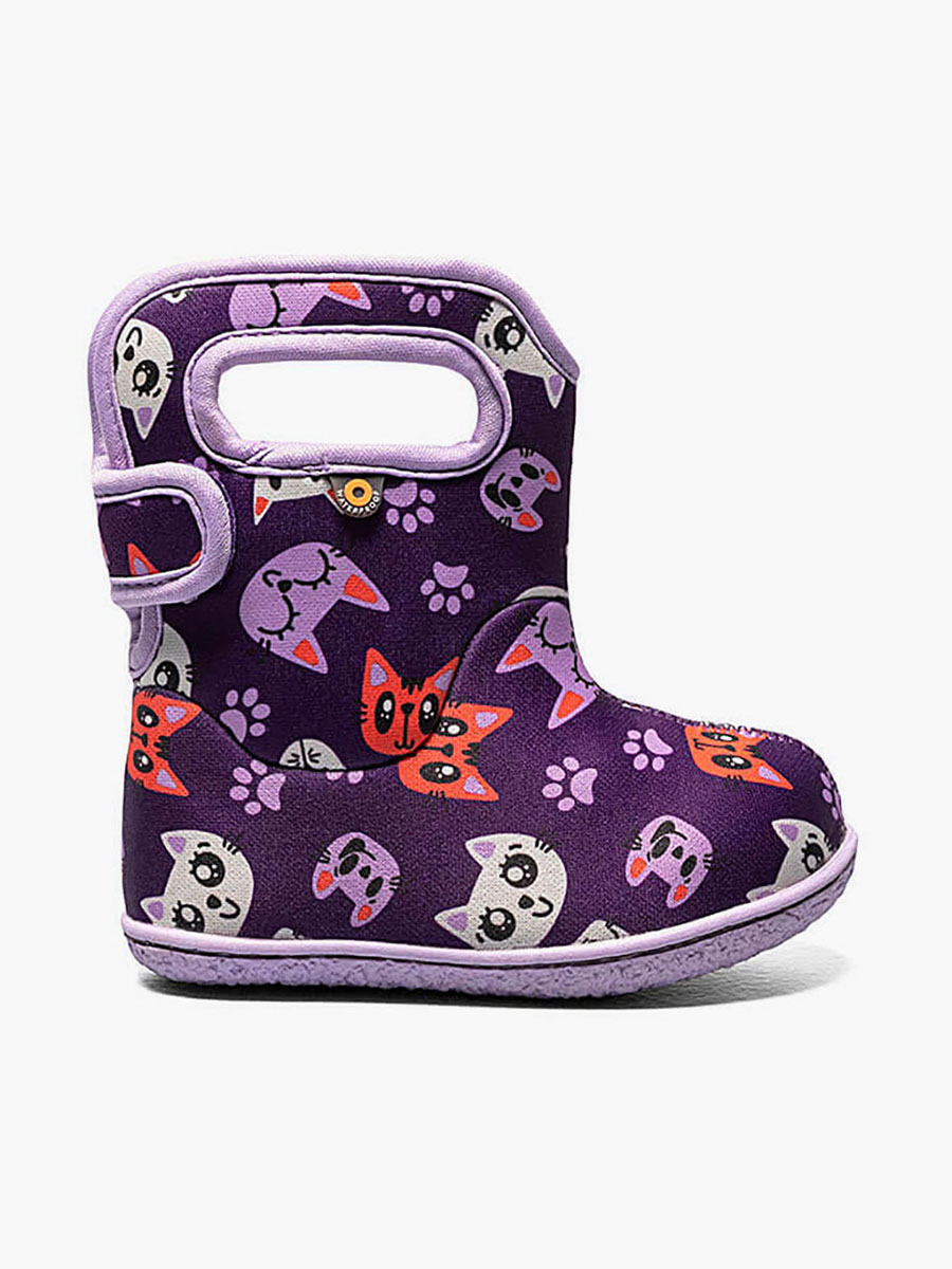 BOGS Baby Waterproof Insulated Snow Boot 10 Rainbows-Purple Multi