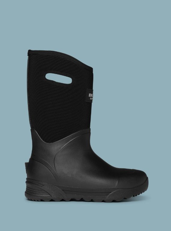 Shop the Men's Bozeman Tall insulated waterproof rain boots. The featured product is the Men's Bozeman Tall in Black 