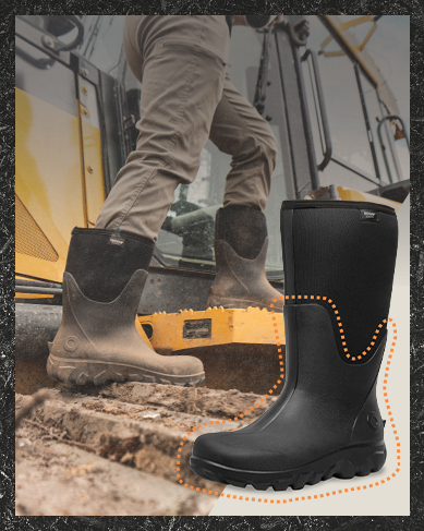 Learn more about what seamless construction means featuring a man climbing into a bulldozer.