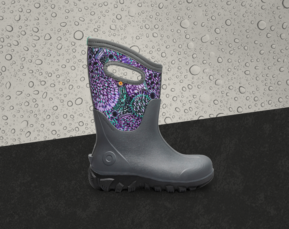 Shop kids seamless styles featuring the Classic Seamless boot in dandelion print.