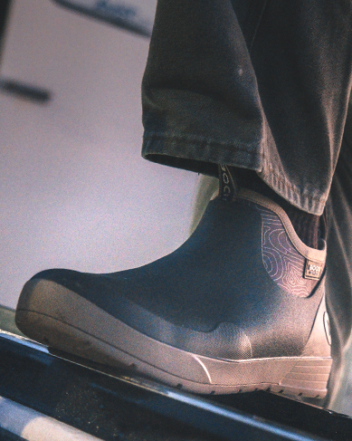 Shop the new Rockaway collection featuring the Slip On boot in gray.