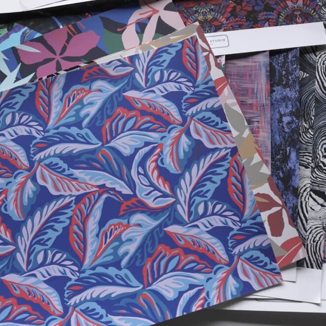 The image shown is a variety of inspirational floral prints used when making the Women's Rose Garden waterproof rain boots.
