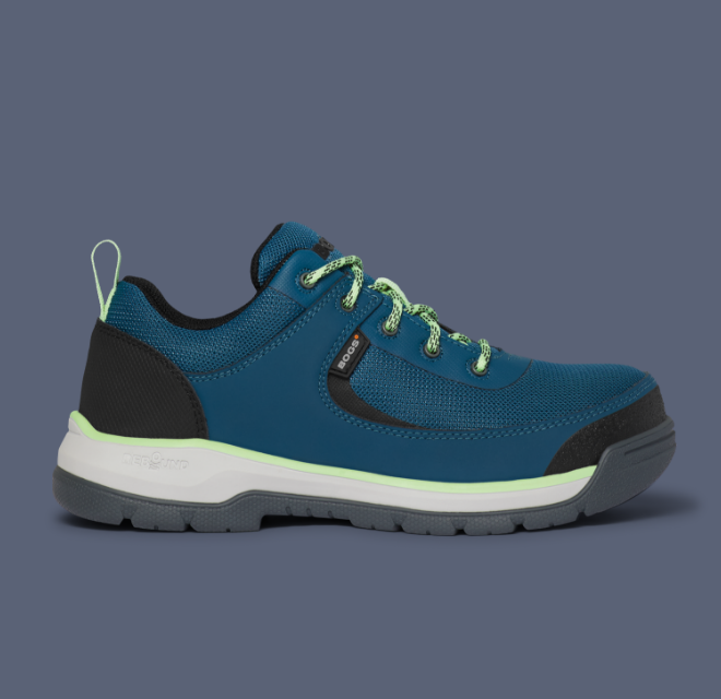 Shop the Women's Shale Low waterproof comp toe work boots. The featured product is the Women's Shale Low in blue.