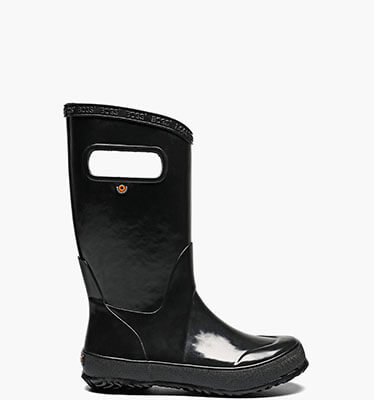 Rainboot Solid Kids' Lightweight Waterproof Boots in Black for $40.00