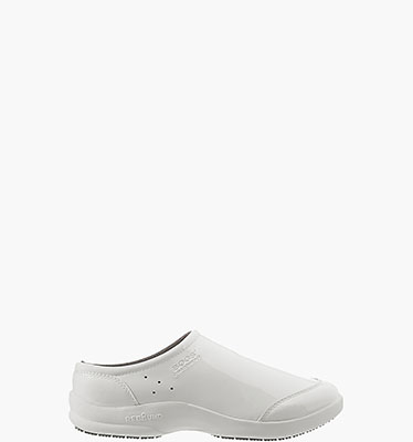 Ramsey Patent Women's Service Clogs in White for $39.90