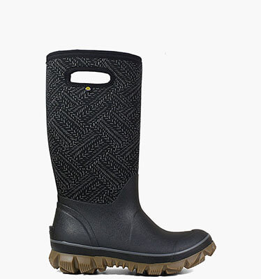 Whiteout Fleck Women's Waterproof Slip On Snow Boots in Black Multi for $150.00