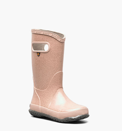 Rainboot Glitter Kids' Rain Boots in Rose Gold for $55.00