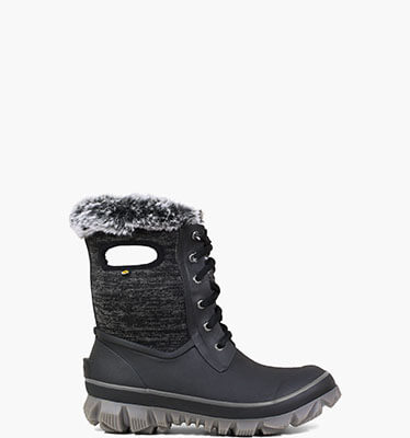 Arcata Knit Women's Waterproof Lace Up Snow Boots in Black Multi for $165.00