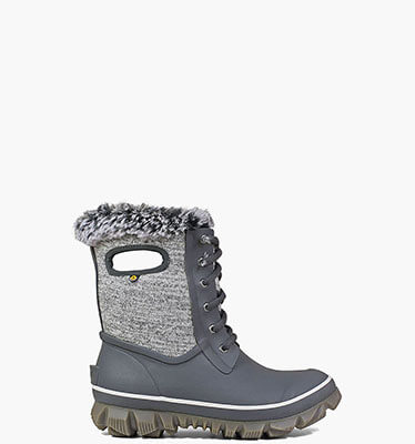 Arcata Knit Women's Waterproof Lace Up Snow Boots in Gray Multi for $160.00