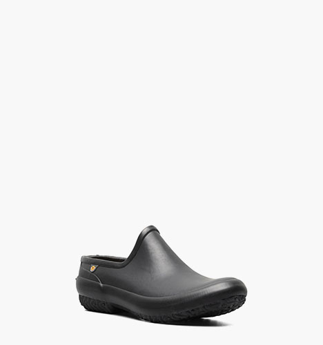 Patch Clog Solid Women's Waterproof Slip Ons in Black for $39.90