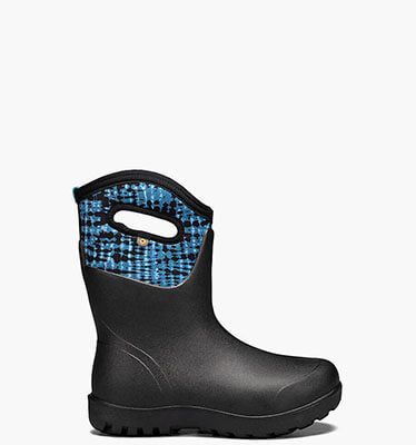 Neo-Classic Mid Tie Dye Women's Waterproof Slip On Snow Boots in Blue Multi for $77.90