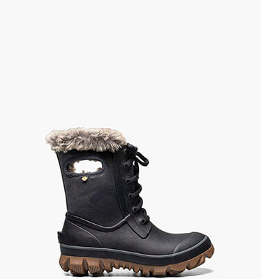 Arcata Tonal Camo Women's Waterproof Lace Up Snow Boots in Black for $160.00