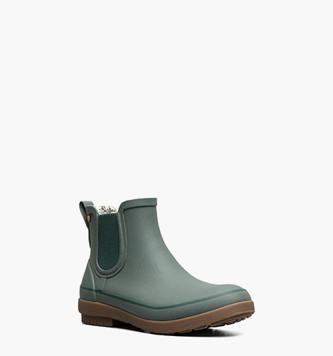 Amanda Chelsea II Women's Slip On Rain Boots in Spruce for $89.90