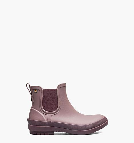 Amanda Chelsea II Women's Slip On Rain Boots in Rose for $110.00