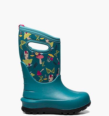 Neo-Classic Mushrooms Kids' Winter Boots in Teal Multi for $90.00
