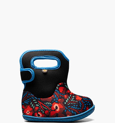 Baby Bogs Super Flower Toddler Rain Boots in Black Multi for $38.90